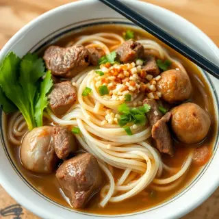 7. Beef and Beef Ball Noodle